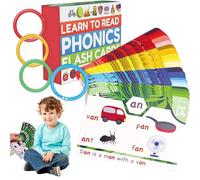 Phonics Flash Cards, CVC Word Games for Kindergarten, Learn to Read in 20 Stages, Learn to Read CVC Blends, Digraphs CVC Blends Long Vowel Sounds, Games for First Second Grade Homeschool Educational