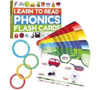 Phonics Flash Cards, CVC Word Games For Kindergarten, Learn To Read In 20 Stages, Learn To Read CVC Blends, Digraphs CVC Blends Long Vowel Sounds, Games For for Kids Ages 4-8 Homeschool Educational