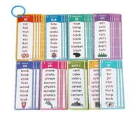 Phonics Flash Cards | Durable Educational Reading Study Set | Phonics Flash Cards - Durable Learning Cards, Natural Spelling Rules, 1000 Words, Preschool & Kindergarten Reading Study
