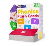 Phonics Flash Cards for Kids Age 3+ - 165 Double-Sided Cards - Letter Sounds, Digraphs, Trigraphs, Blends & Tricky Words - KS1 Reading, Preschool & Reception Early Reading Games