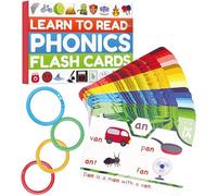 Phonics Flash Cards for Kids Ages 3-8 - Learn to Read in 20 Phonic Stages | Sight Words, CVC, Blends & Spelling Games | Early Reading & Phonemic Awareness Learning Kit+