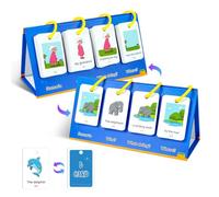 Phonics Flash Cards - Interactive Letter Sounds Game, Early English Learning Cards with Pictures and Text, Pronunciation, and Literacy Skills, Phonics Flash Card for Kids Preschool Homeschool