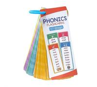 Phonics Flash Cards, sight words flash cards, 60 Double Sided Word Root Cards for English Learning, Covers 117 Phonics Groups Including Vowels and Blends