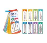 Phonics Flash Cards, Spelling Reading Learning Toys, 60 Piece Word Phonics Games, Sturdy Cardboard Phonic Set, Fun Learning Design, Educational Toy for Preschool Kindergarten