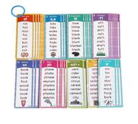 Phonics Flash Cards - Toddler Word Cards, Sight Word Flash Set | Interactive Phonics Learning Tools, Educational Reading Materials for Preschool Teaching Aid, Children’s Literacy Corner, Learning