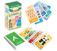 Phonics Flash Cards, Waterproof Funny Kids Learning Word Game Set, 7.09inch