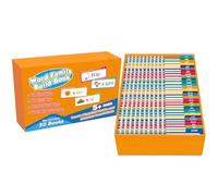 Phonics Flash Cards & Word Family Flip Book Kit - 30 Interactive Learn to Read Books for Sight Words, Educational Reading Activity for Homeschool and Classroom, Preschool & Kindergarten Children