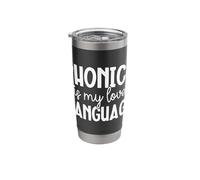 Phonics is My Love Language Reading Teacher Stainless Steel Insulated Tumbler