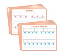 Phonics Learning Writing Board for Childs 1 Set Paper Cardboard for English Language Teaching and Early Reading Development Preschool Phonics Cards Tracing Board Learn to Read