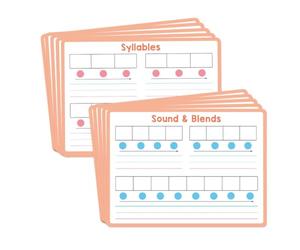 Phonics Learning Writing Board for Childs 1 Set Paper Cardboard for English Language Teaching and Early Reading Development Preschool Phonics Cards Tracing Board Learn to Read