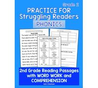 Phonics Practice for Struggling Readers 2nd Grade Workbook: Grade 2 Reading Passages with Word Work and Comprehension Questions