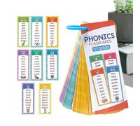 Phonics Sight Cards, Spelling Reading Learning Set, 60 Piece Flash Cards with Colorful Illustrations, Paper Learning Tool, Kids Education Kit with Engaging Design, Classroom Accessory for Preschool