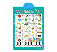 Phonics Wall Chart - Sound Classroom Poster, Educational Language Arts Learning Chart for Kids Preschool Reading Teaching Decor Home School | Size 62.5x42cm Coated Paper 250g AAA Battery Optional