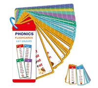 Phonics Word Cards 117 Sound Groups 900+ Rhyming Words, Preschool English Discovery Joy, Double-Sided Phonics Word List Card Set, Learn To Read & Spell, for Home and Classroom (1set)