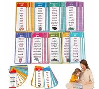 Phonics Word Cards 117 Sound Groups 900+ Rhyming Words Preschool English Discovery Joy, Learn to Read & Spell, Phonics Word List Card Set, Sight Words Flash Cards Kindergarten Reading Books (1pcs)