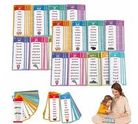 Phonics Word Cards 117 Sound Groups 900+ Rhyming Words Preschool English Discovery Joy, Learn to Read & Spell, Phonics Word List Card Set, Sight Words Flash Cards Kindergarten Reading Books (2pcs)