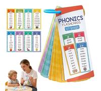 Phonics Word Cards 117 Sound Groups 900+ Rhyming Words Preschool English, Phonics Flashcards Set, Early Reading & Spelling Teaching Tools, PhonicsWord Cards for Classroom Homeschool
