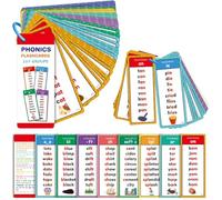 Phonics Word Cards, Phonics And Word Work Learning Set with 117 Sound Groups 900+ Rhyming Words, Learn to Read & Spell, Sight Words Flash Cards for English Discovery, Fun Learning Activities