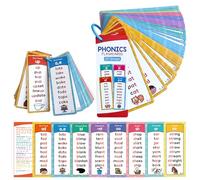 Phonics Word Lists Cards, 117 Groups Phonetic Word Column List, Vocabulary Building Teaching Aids With 900+ Phonics Rhyming Words, Speech Therapy Tools For Toddlers