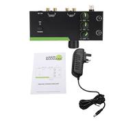 Phono Preamplifier with High Mid Low Adjustment, MM MC Compatible, XLR Balanced Connection Black - Low Noise Circuit, Output, Sound Enhancement