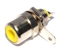 kenable Phono RCA Chassis Female Socket Solder Panel Mount End Yellow [10 Pack]