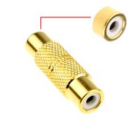 Phono RCA Socket Audio Video Coupler High Quality Metal Single Adapter GOLD