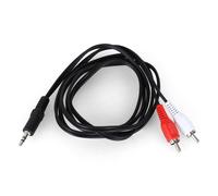 PHONO RCA TO 3.5mm JACK CABLE FOR STEREO AUDIO DEVICES AMP MP3 RADIO LAPTOPS NEW