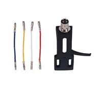 Phono Turntable Headshell Mount Spare Part, Replacing Mount with Lead Wires for Various Phono