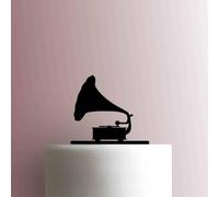 Phonograph Acrylic Cake Topper 3mm Thick Premium Laser Cut Cake Decoration for Birthday, Wedding, Baby Shower & Party Cakes Durable Reusable