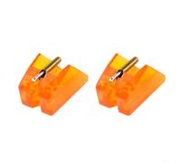 Phonograph Needle Replacement for Technics EPS24CS EPS25CS Record Player | Plastic Construction, Orange/blue Colours, Precise Audio Reproduction, Easy Tool-free Installation