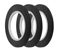 Phonojen 3 pcs Whiteboard Tapes, 3mm x 66m Thin Black Whiteboard Gridding Tape, Self Adhesive Thin Black Tape for Office, School for Chart Graphic Gridding and Marking(COLOR:Black)