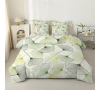 phonxia King Size Duvet - Adult Ginkgo Leaf Reversible ComforterBlack King Size Duvet for for Spring, Autumn and Winter 230 x 220cm Ginkgo leaves Coverless with 2 PillowcasesT22
