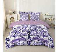 phonxia Purple Tree Duvet Super King Size - Coverless Duvet 4.5 Tog with 3D Print, Soft Lightweight Comforter Set for Boys and Girls, 1 Superking Quilt 260x220cm with 2 PillowcasesC152