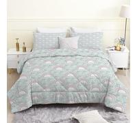 phonxia Rainbows Double Duvet Reversible - Dreamy Coverless Duvet, Quilt for All Seasons - Comforter with 2 Pillowcases, Summer Washable Duvets King, 240x220cmH27