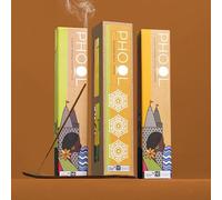 PHOOL LUXURY INCENSE Devotion Pack (80 Incense Sticks | 2 Fragrances- Tulsi & Jasmine) (Green)