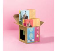 PHOOL LUXURY INCENSE Good Vibes Pack (80 Incense Cones 2 Fragrances: Indian Rose and White Cedar) (Orange)