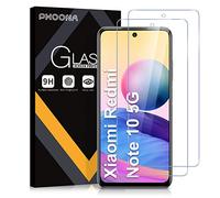 Phoona 2 Pieces, Screen Protector for Xiaomi Redmi Note 10 5G, Note 10T 5G, Poco M3 Pro, 9H Hardness, Bubble-Free, Anti-Fingerprint, Anti-Scratch. Tempered Glass Screen Protector for Redmi Note 10 5G