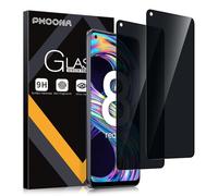 Phoona Privacy Screen Protector for Realme 8 / Realme 8 Pro 4G 6.4 inch, 9H Hardness Anti-Peep Protective Glass, Anti-Scratch, Anti-Spy Protection for the Screen, Pack of 2