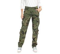 Phorecys Women's Camouflage Cargo Trousers with 8 Pockets,Outdoor Combat Military Army Tactical Work Pants Camo 29 Pants Tag 16-UK 18