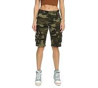 Phorecys Women's Knee Length Camo Shorts, Cotton Casual Work Twill Cargo Shorts with Multi Pockets #8406M Camo 169 Tag 18-UK 20