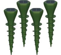 Phosooy Mole Repellents, Solar Powered Motor Vibrate Gopher Deterrent with Spiral Drill Ground Stake, IP65 Waterproof Lawn Garden Yard Pest Repeller Drive Away Vole Snakes Groundhog (4)