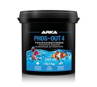 Phosphate Remover Aquarium - ARKA Phos-Out 4 Granules 20 l - removes phosphate, silicate & tannins - iron hydroxide media for freshwater & marine tanks - with filter bag - pH neutral & residue-free