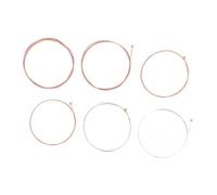 Phosphor Bronze Acoustic Guitar Strings High Carbon Steel Core 6 Pcs Set Warm Rich Tone Compatible with Various Guitar