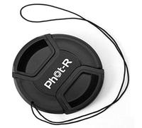 Phot-R 72 mm Centre Pinch Lens Cap with Safety Cord for DSLR Cameras