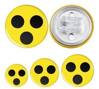 Photect Pack of 3 Blind Badges Blind Badge with Clamp Blind Sign Visual Impaids Accessories Aid for Blind Visually Impaired Dogs Dementia, Size 44/58/75 mm (Normal)
