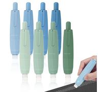 Photo Adhesive Double-Sided Pack of 8 Adhesive Rollers, Photo Glue Stick | For scrapbook photo journaling crafts school and office self-adhesive (green gradient + blue gradient)
