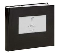 Photo Album 160 4x6 Black Landscape Pictures - Memories Slip in Photos with Personalising Window