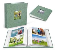 Photo Album - 200 Pockets Large Capacity Photo Memory Book Linen Cover, DIY Personalised Scrapbook for Wedding, Travel, Baby Growth, Holidays