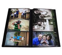 Photo Album 4x6 Holds 300 Photos - Art Portfolio with Protective Poly Case - Space Saver