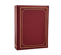Arpan 6x4 Plain Photo Album with 200 Pockets (Burgundy)